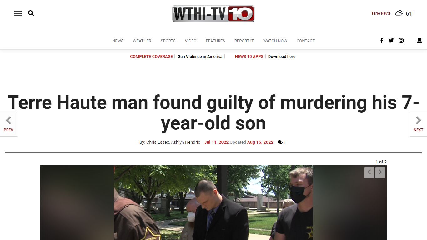 Terre Haute man found guilty of murdering his 7-year-old son
